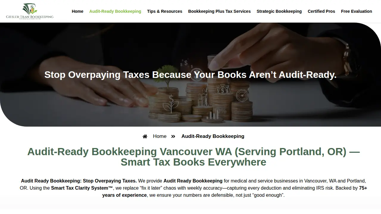 Giesler-Tran Bookkeeping page