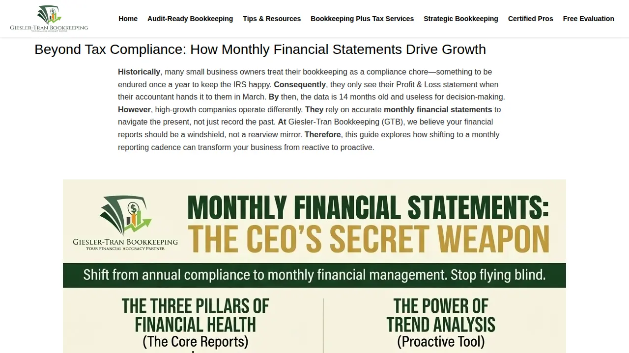 Giesler-Tran Bookkeeping page