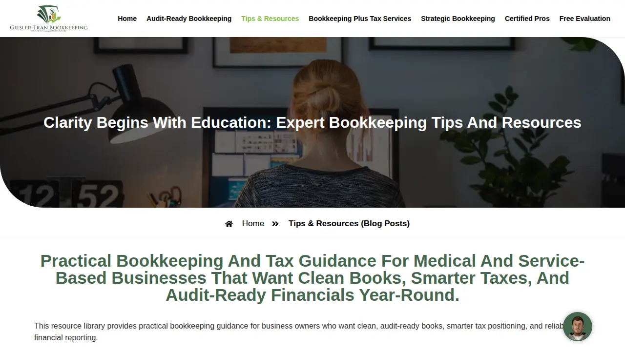 Giesler-Tran Bookkeeping page