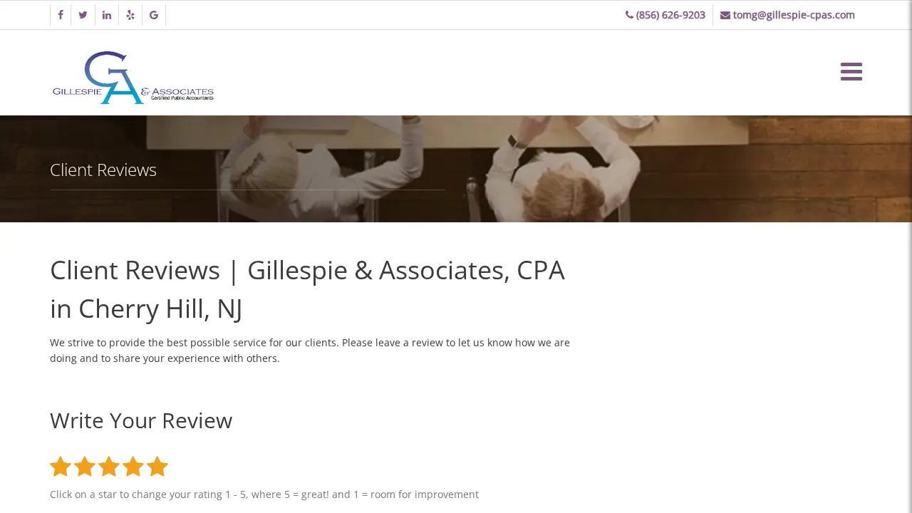 Gillespie & Associates page