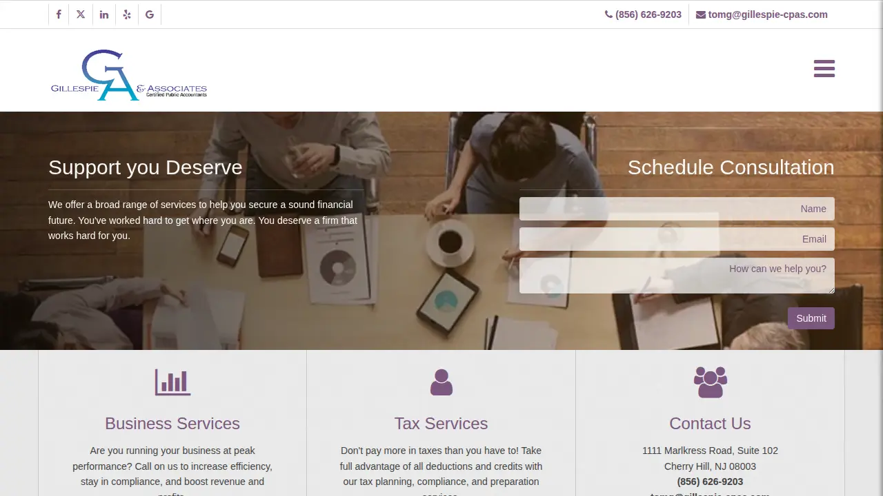 Gillespie & Associates page