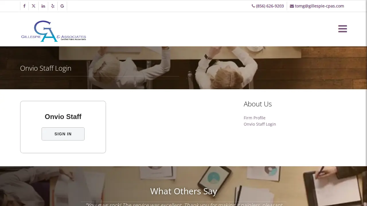 Gillespie & Associates page