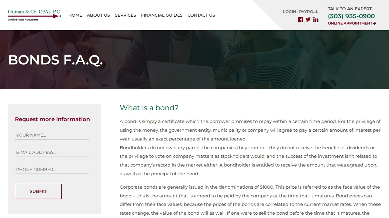 Gilman & Co CPA's PC page