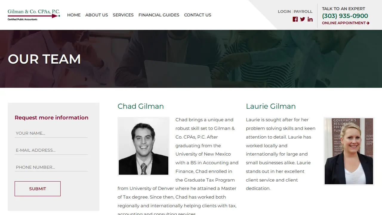 Gilman & Co CPA's PC page