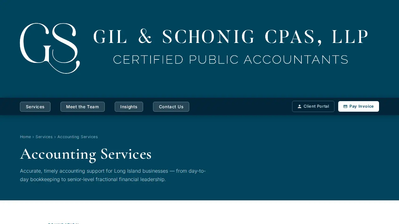 Gil & Schonig CPAs, LLP page