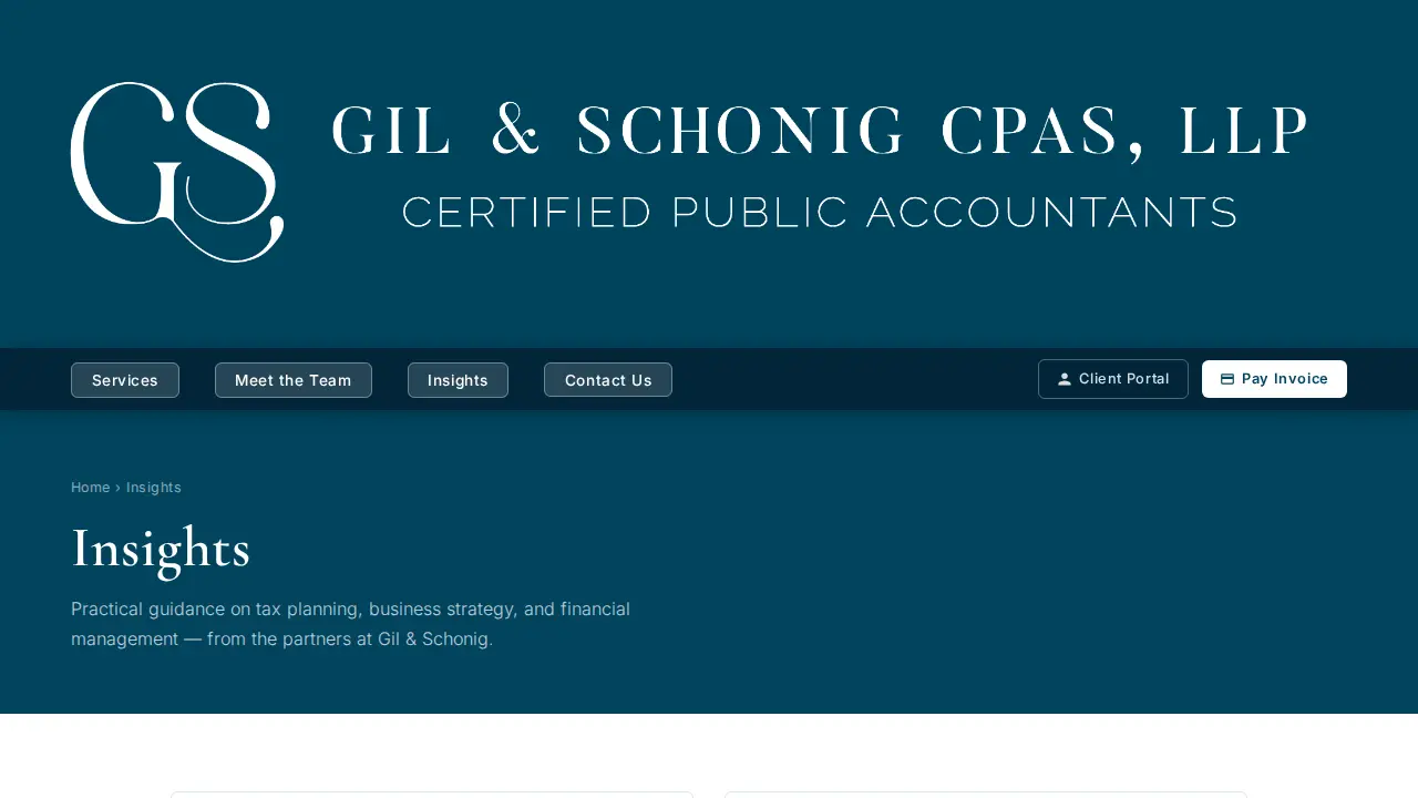 Gil & Schonig CPAs, LLP page