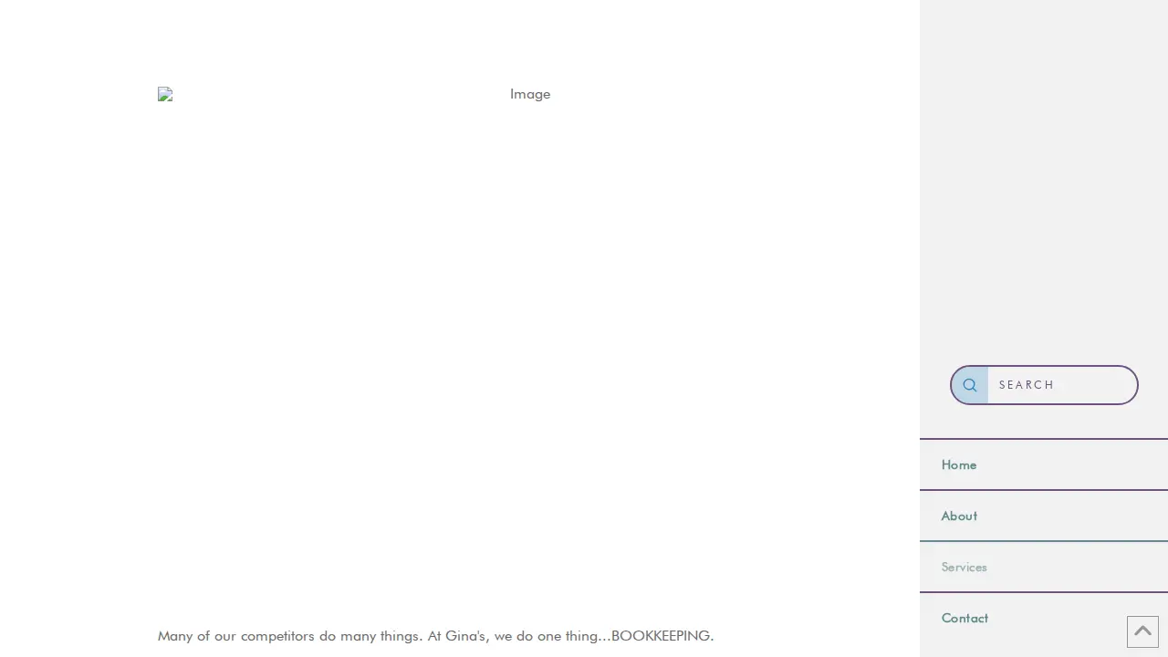 Gina's Bookkeeping Service page