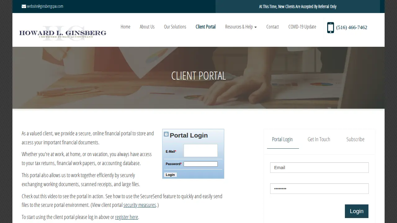 howard ginsberg cpa page