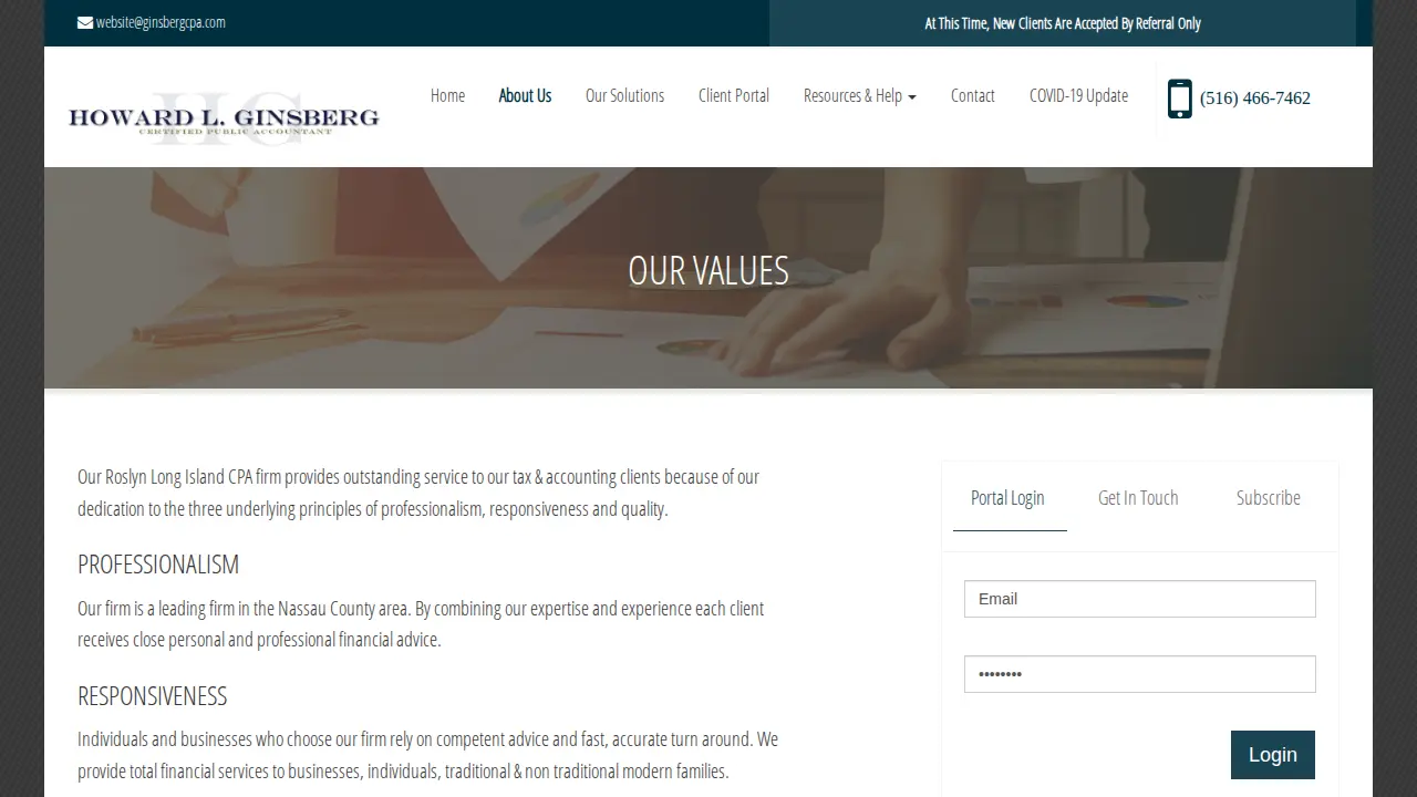 howard ginsberg cpa page