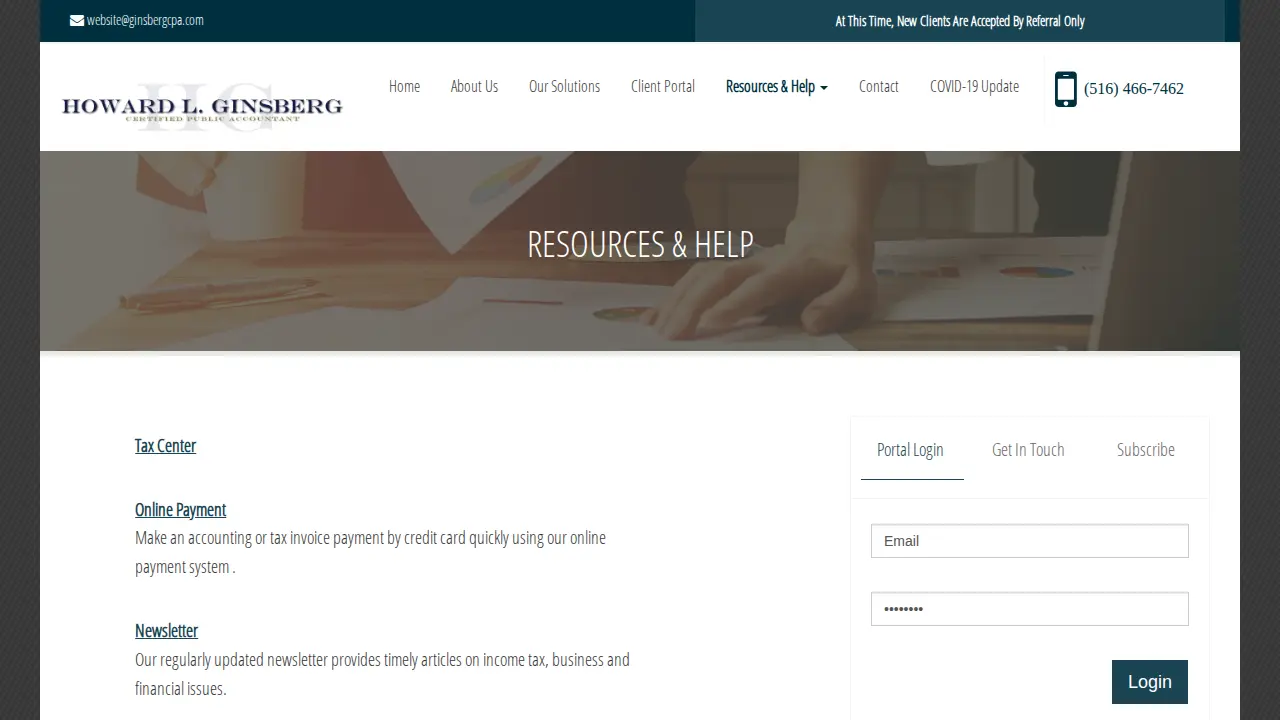 howard ginsberg cpa page