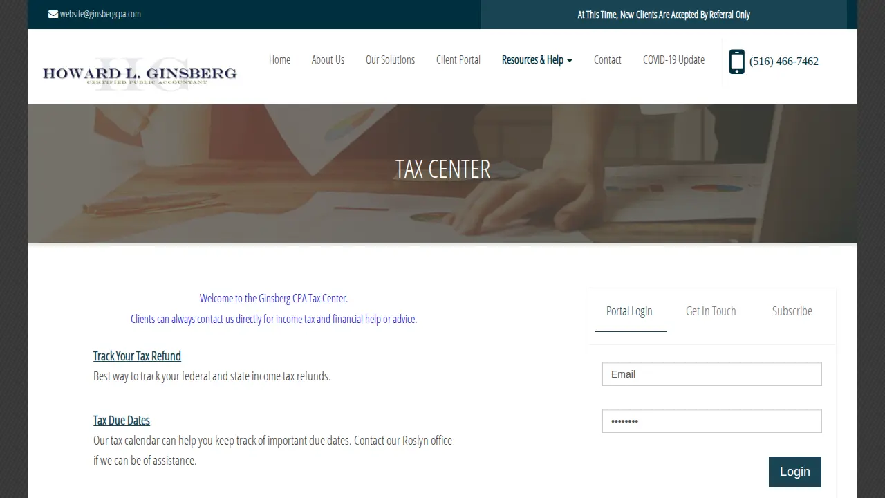howard ginsberg cpa page