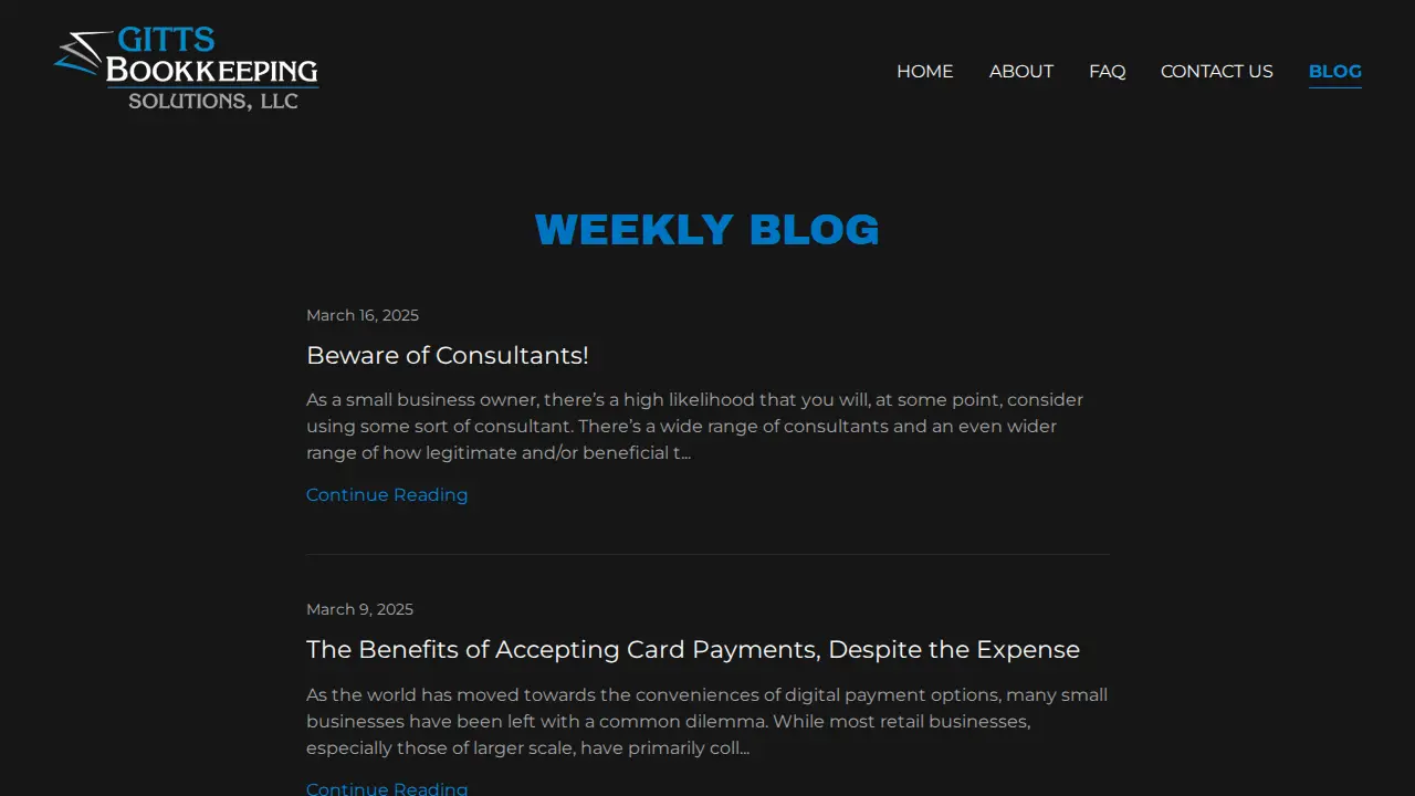 Gitts Bookkeeping Solutions, LLC page