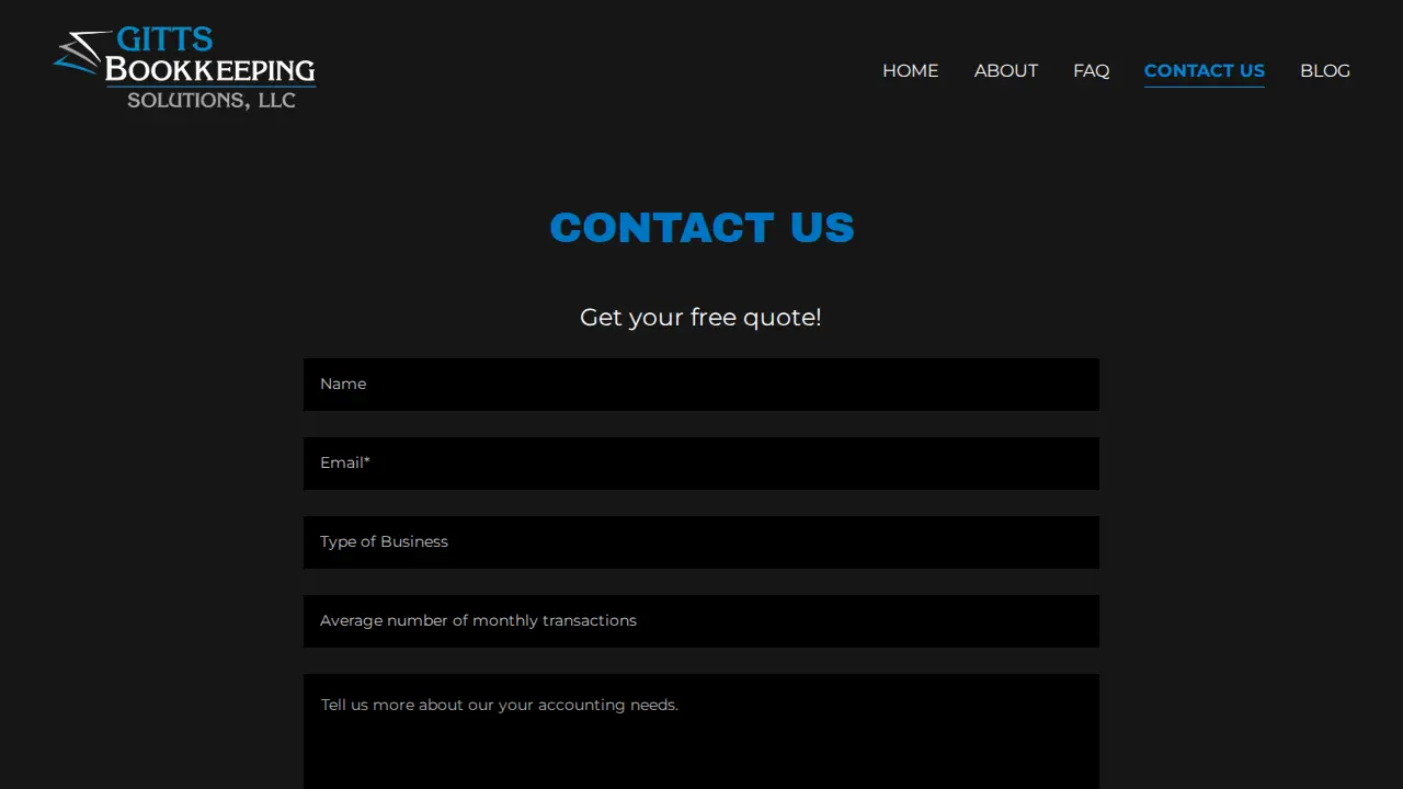 Gitts Bookkeeping Solutions, LLC page