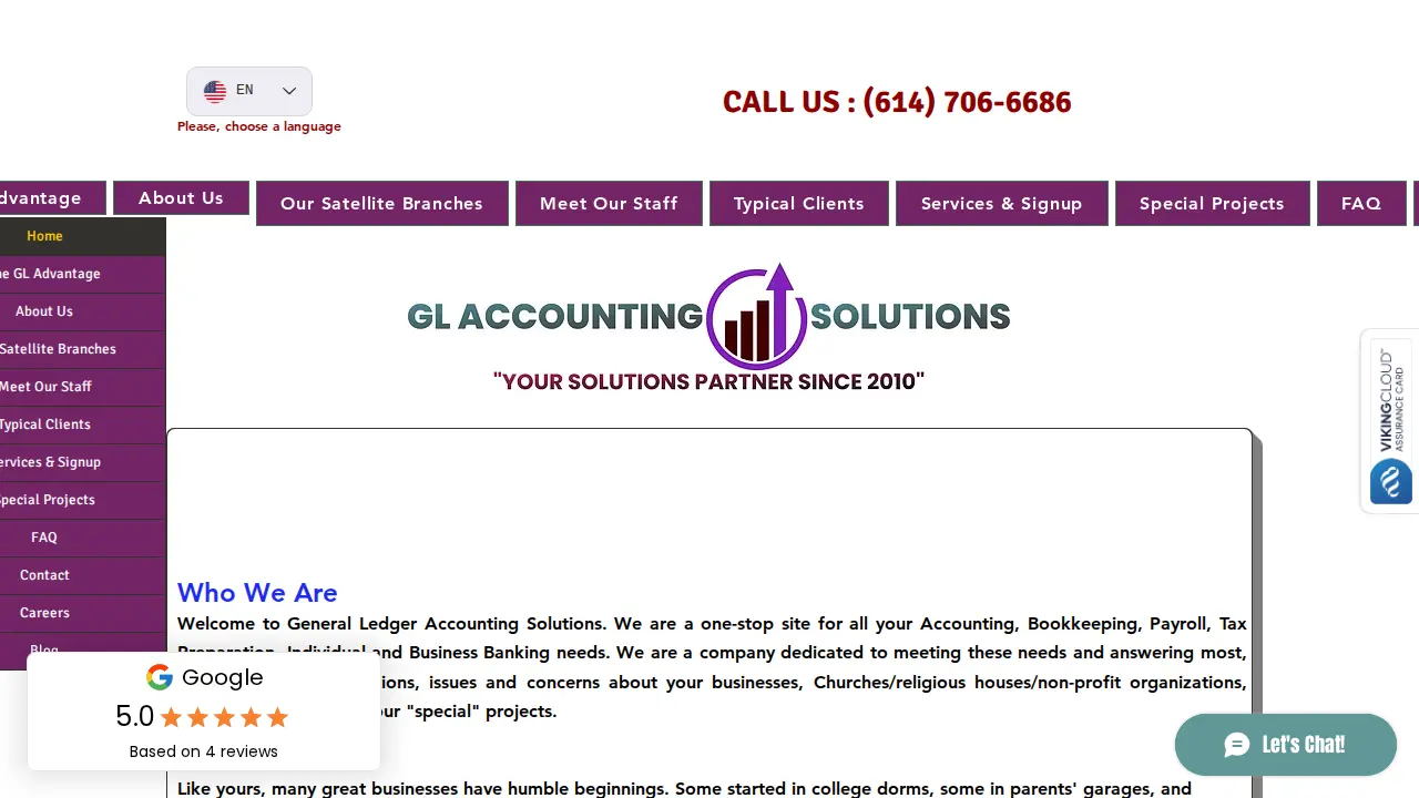 GL ACCOUNTING SOLUTIONS CORP