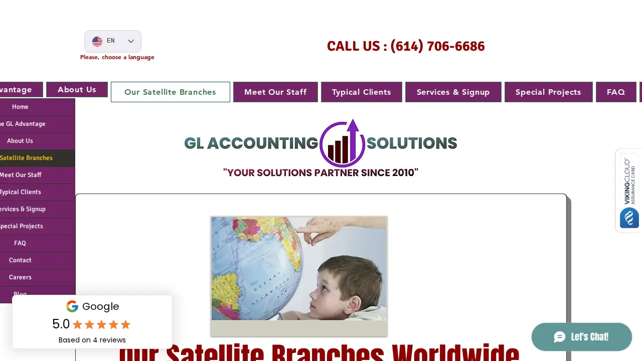 GL ACCOUNTING SOLUTIONS CORP page