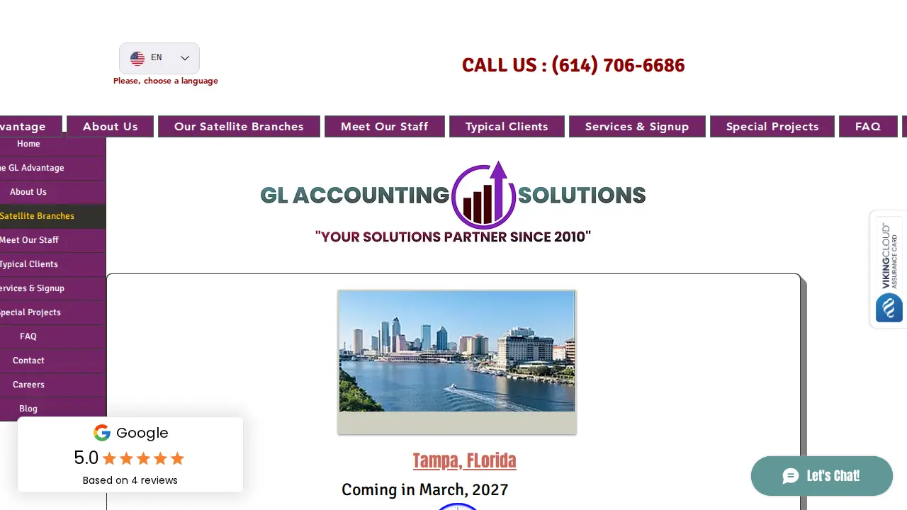 GL ACCOUNTING SOLUTIONS CORP page