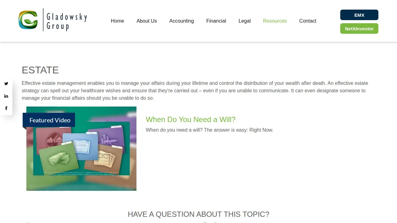 Gladowsky Group page