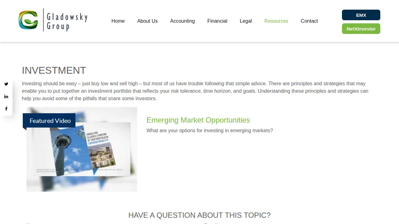 Gladowsky Group page
