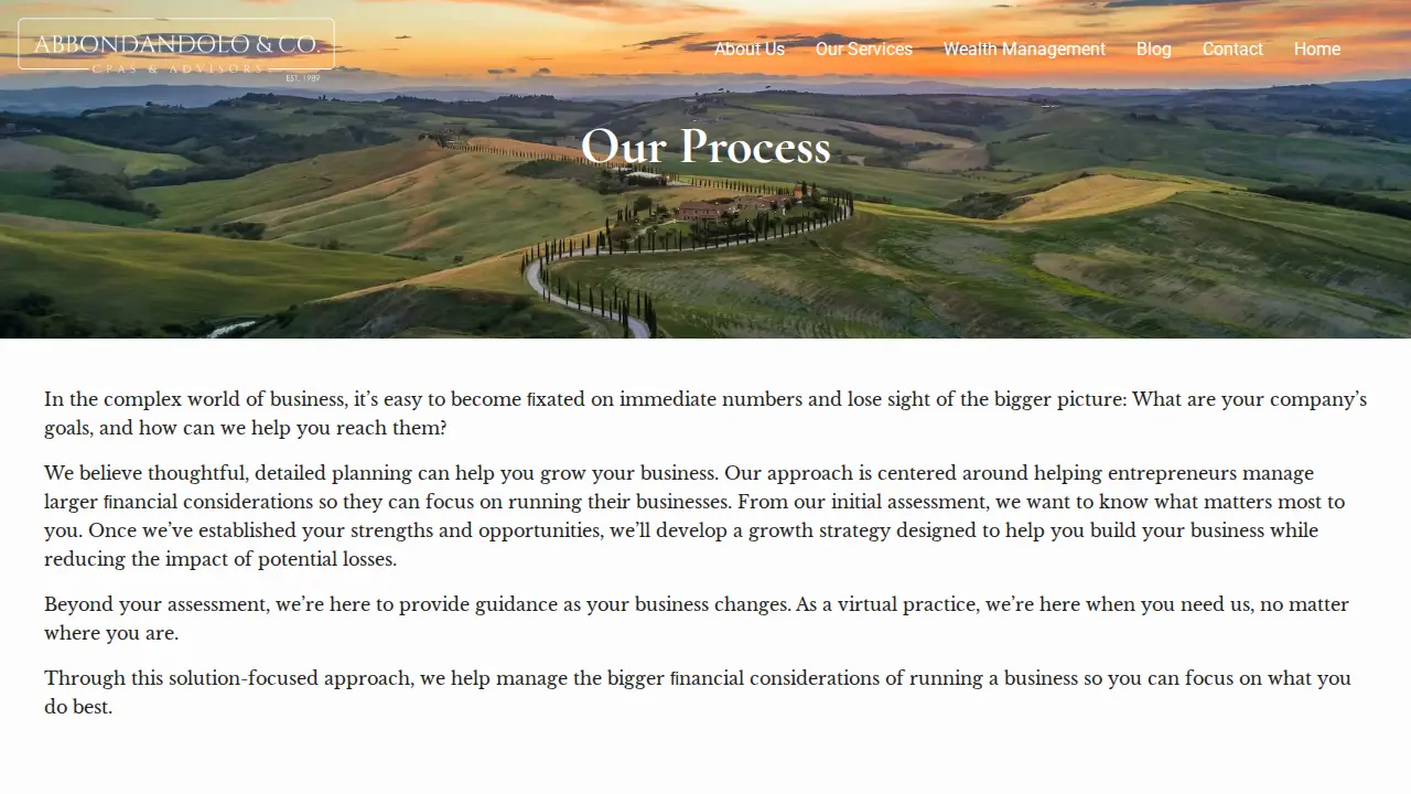 Abbondandolo & Co. CPAs page