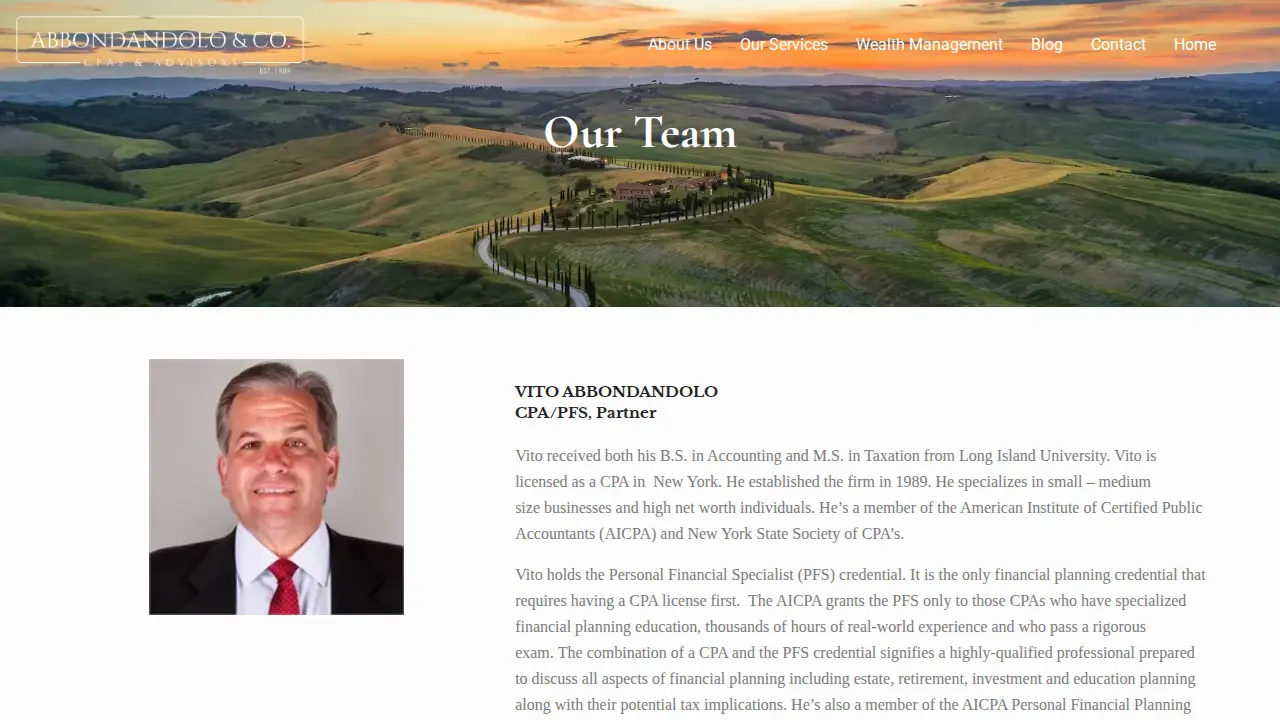 Abbondandolo & Co. CPAs page