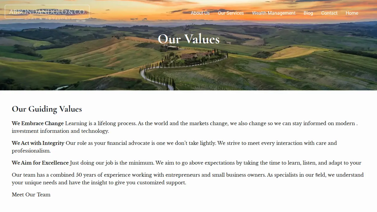 Abbondandolo & Co. CPAs page