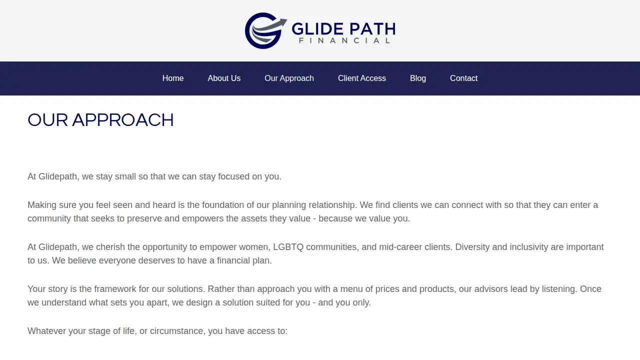 Glide Path Financial LLC page