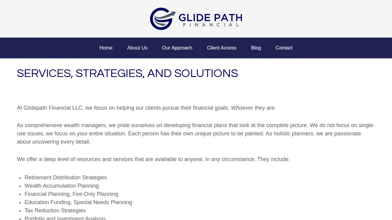 Glide Path Financial LLC page