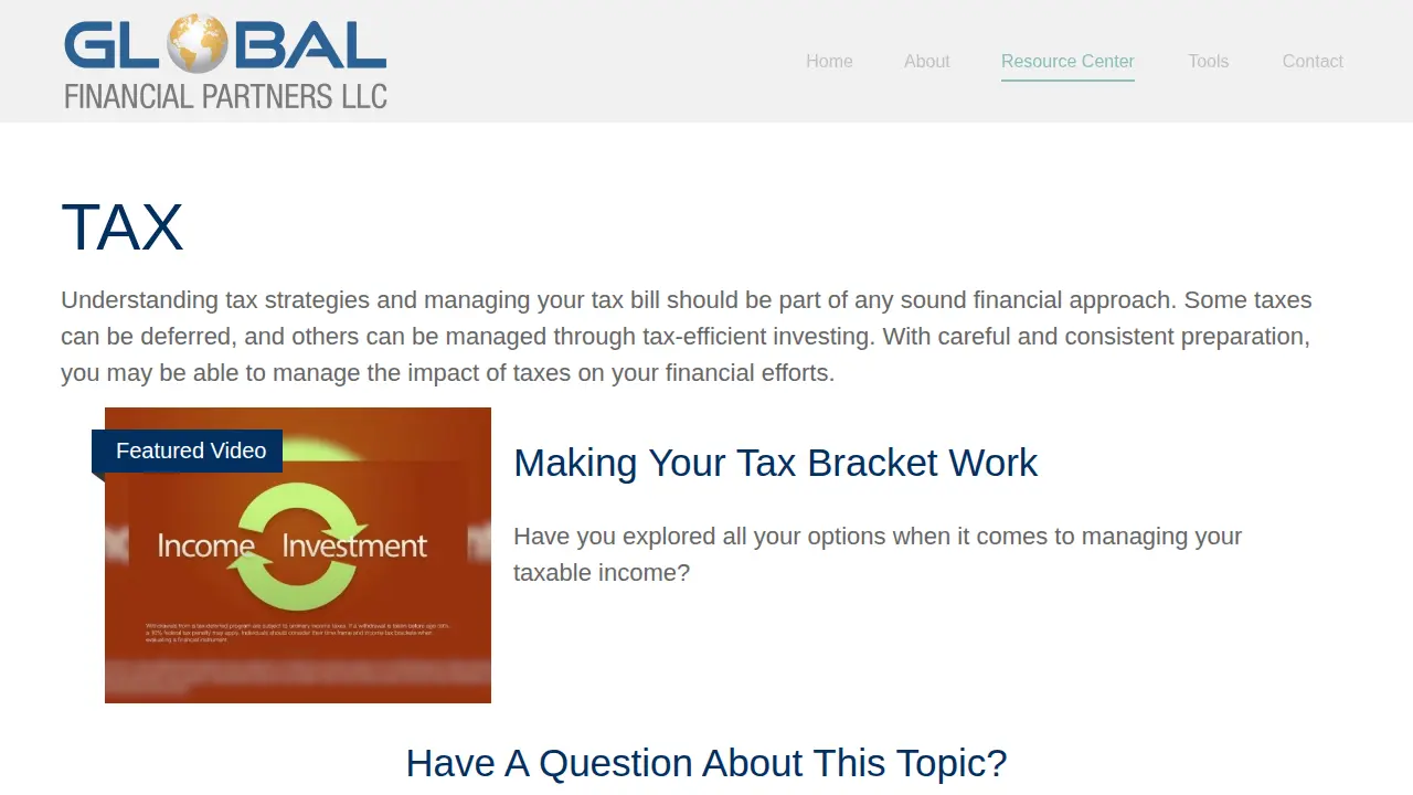 Global Financial Partners LLC page