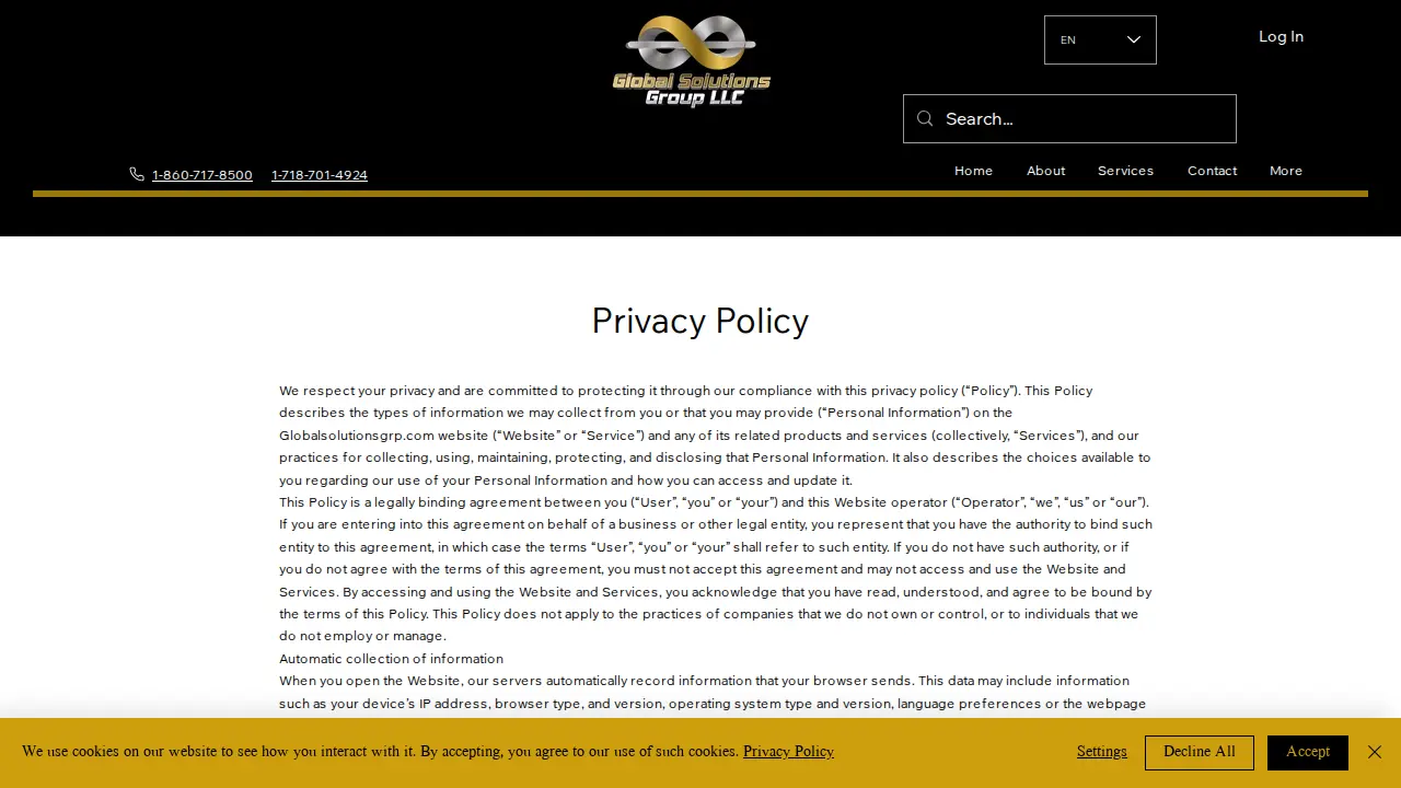 Global Solutions Grp.LLC page