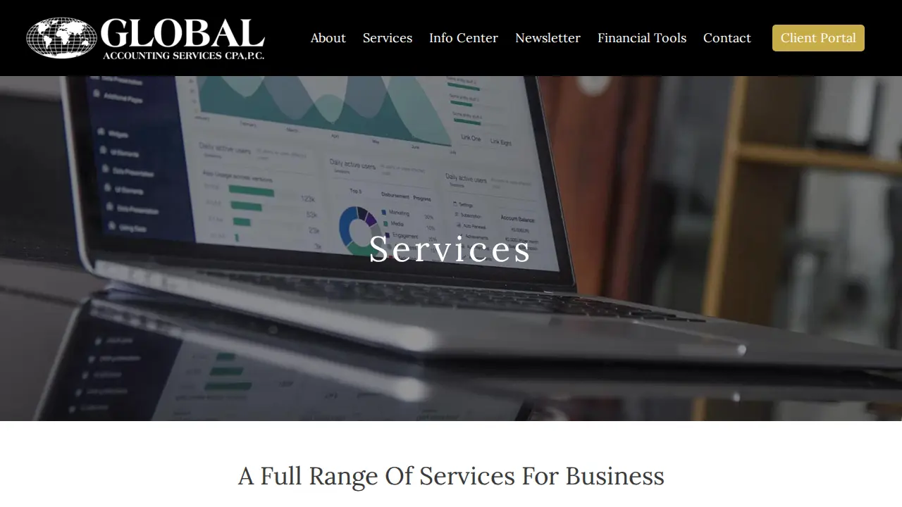 Global Accounting Services page