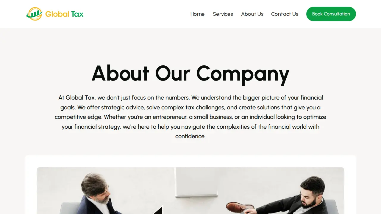 Global Tax page