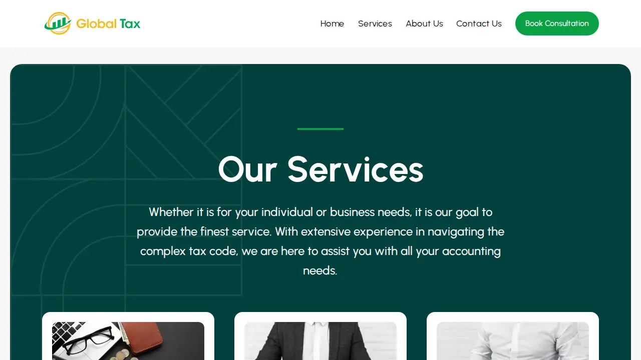 Global Tax page