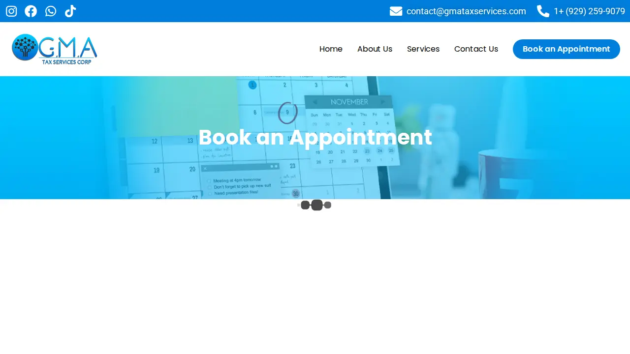 G.M.A TAX SERVICES CORP page