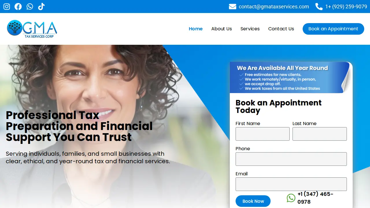 G.M.A TAX SERVICES CORP