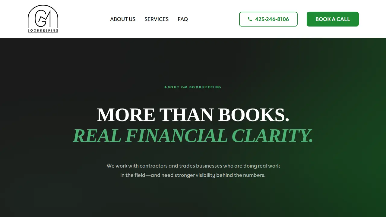 GM Bookkeeping Group page