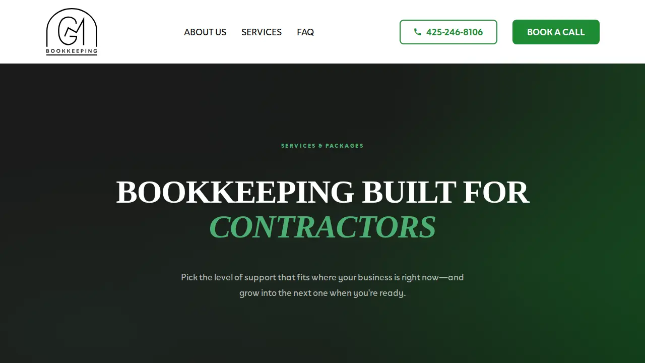 GM Bookkeeping Group page
