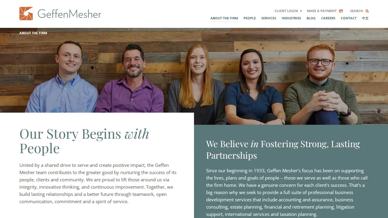 Geffen Mesher & Co page