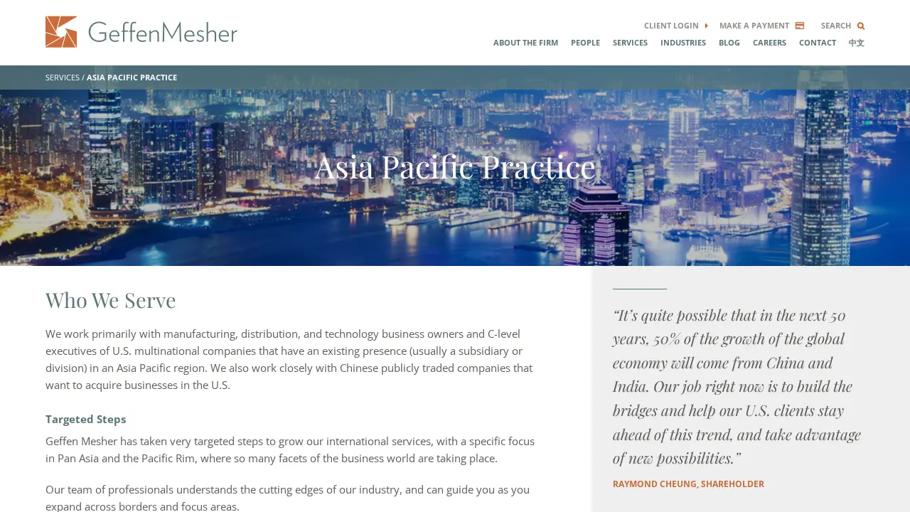 Geffen Mesher & Co page