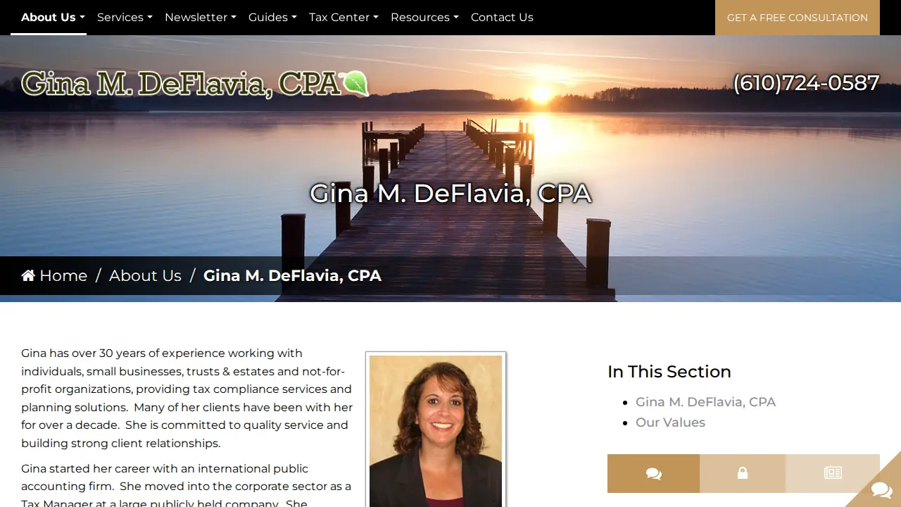 Gina DeFlavia page