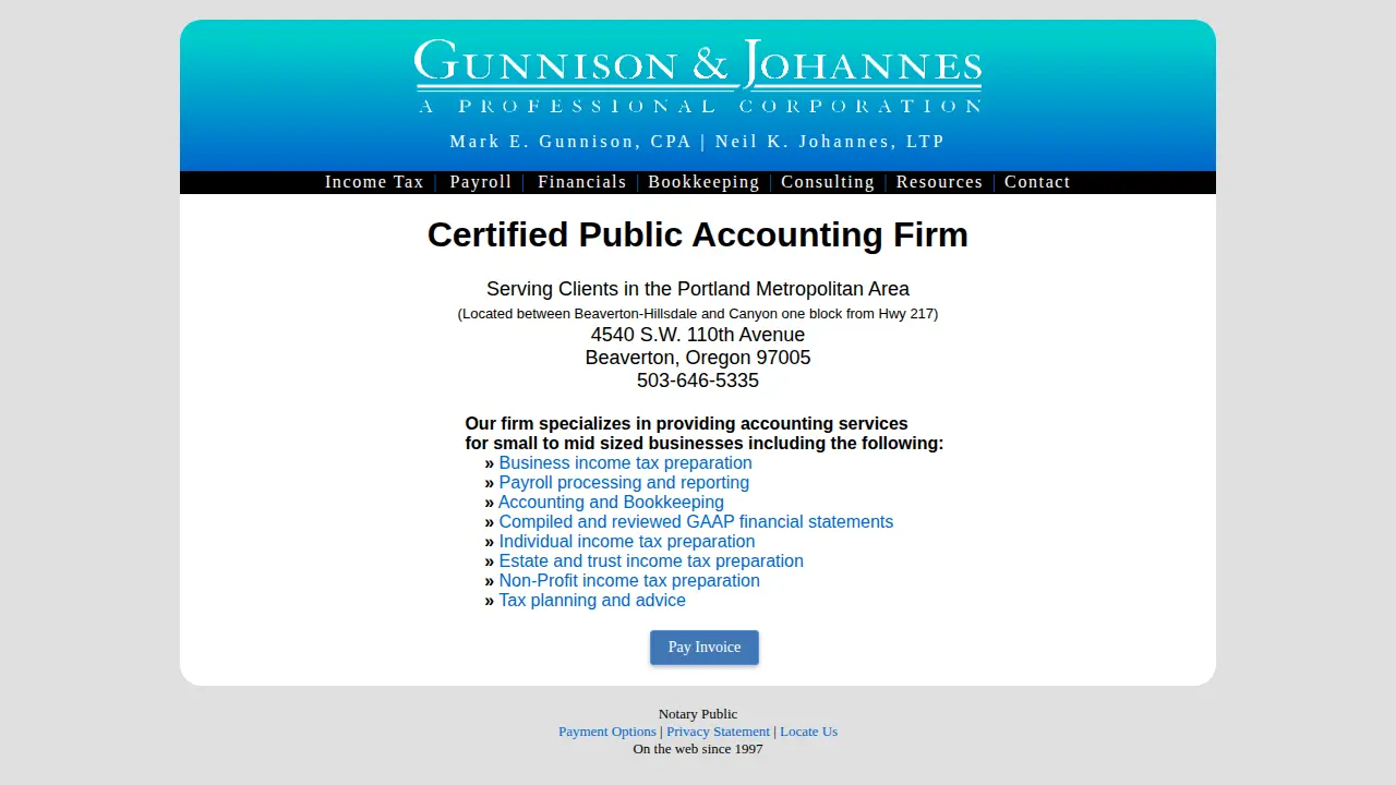 Gunnison & Johannes, PC
