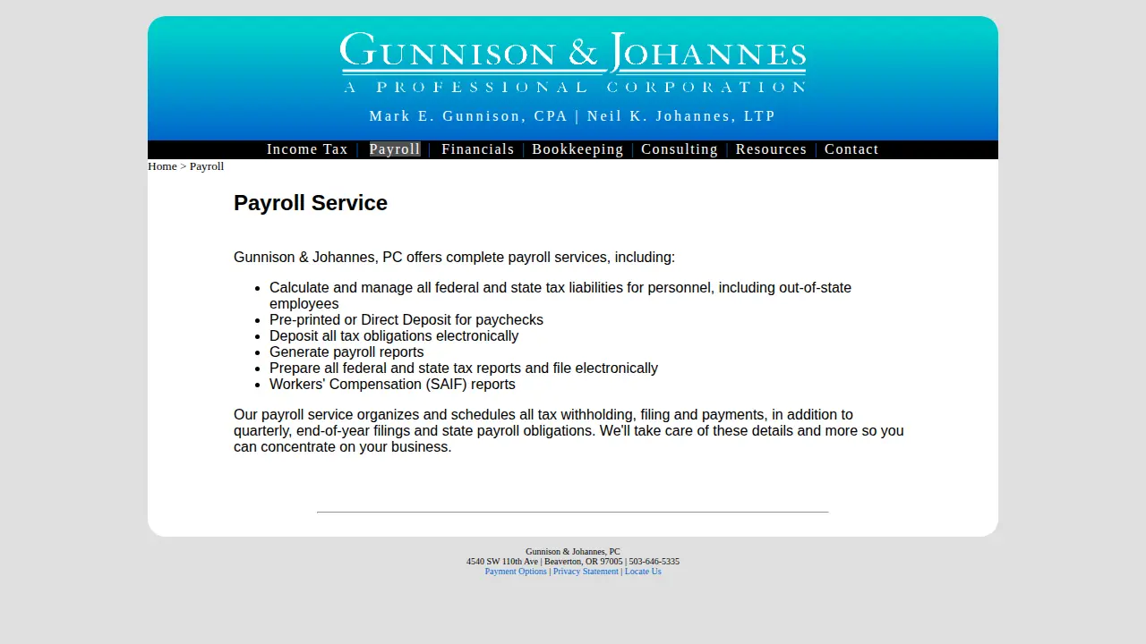 Gunnison Mark CPA page