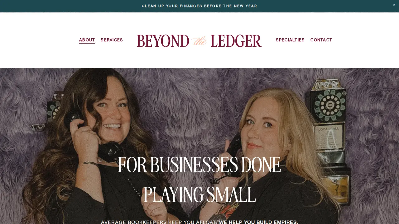 Beyond the Ledger page