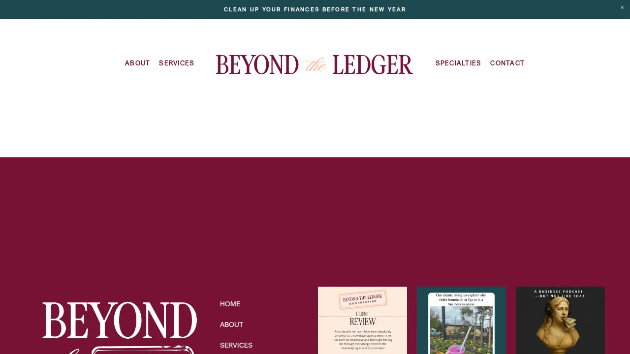 Beyond the Ledger page