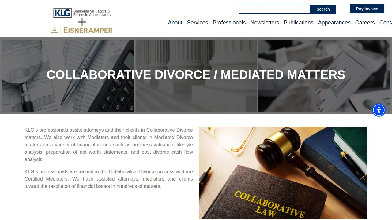 KLG Business Valuators & Forensic Accountants, LLC page