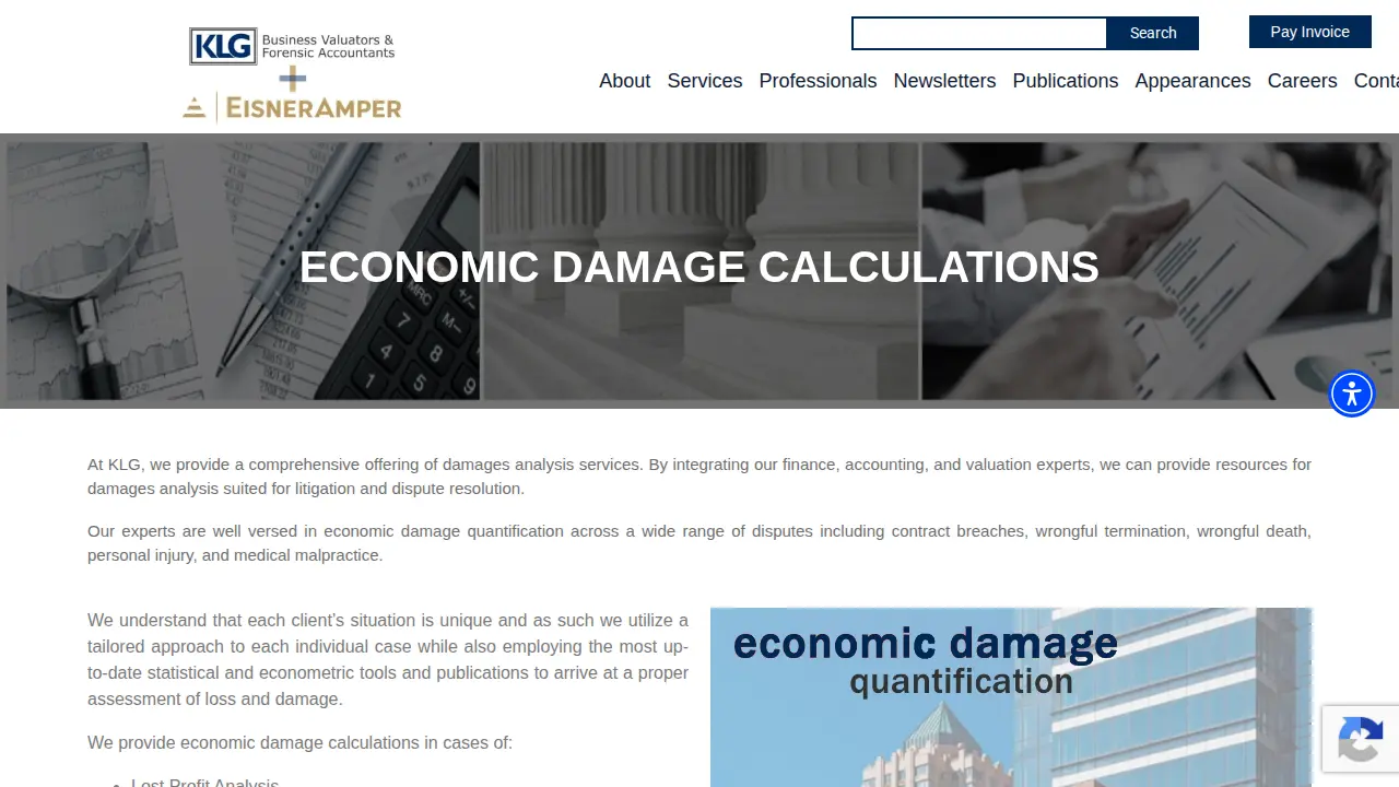 KLG Business Valuators & Forensic Accountants, LLC page