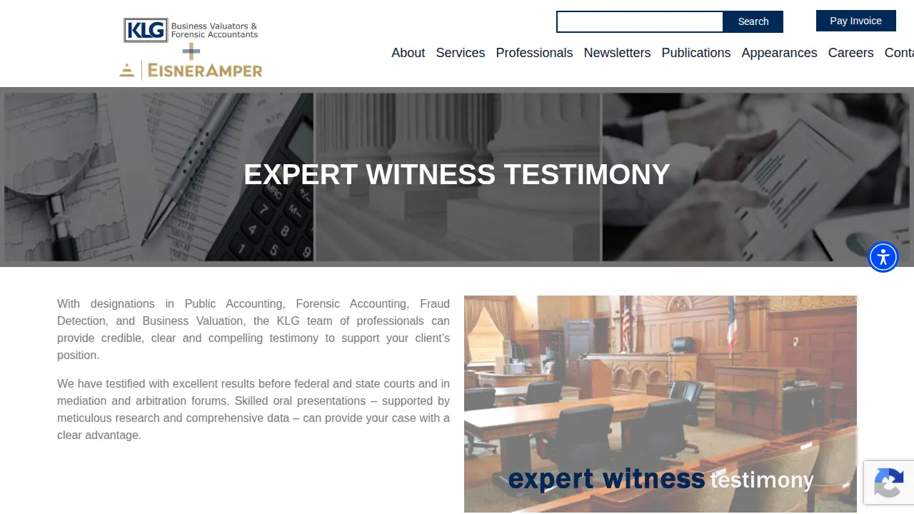 KLG Business Valuators & Forensic Accountants, LLC page