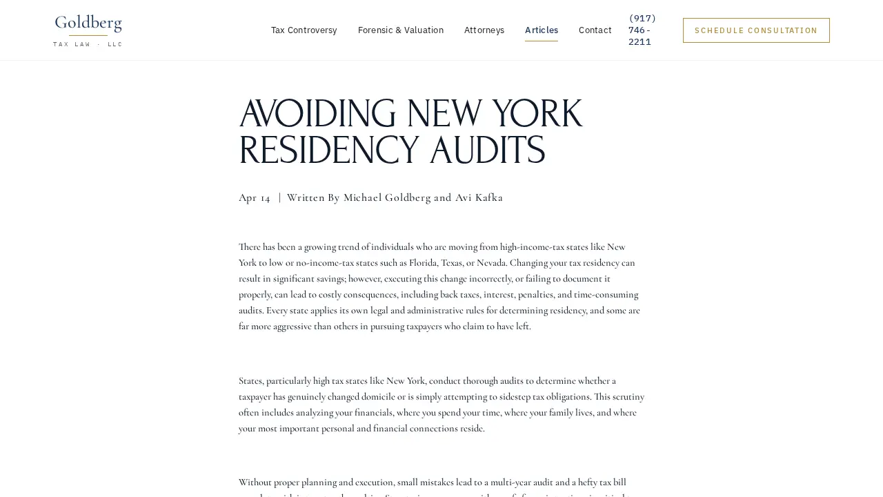 Goldberg Tax Law, LLC page
