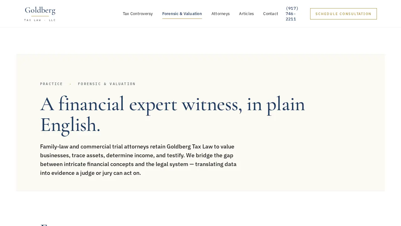 Goldberg Tax Law, LLC page