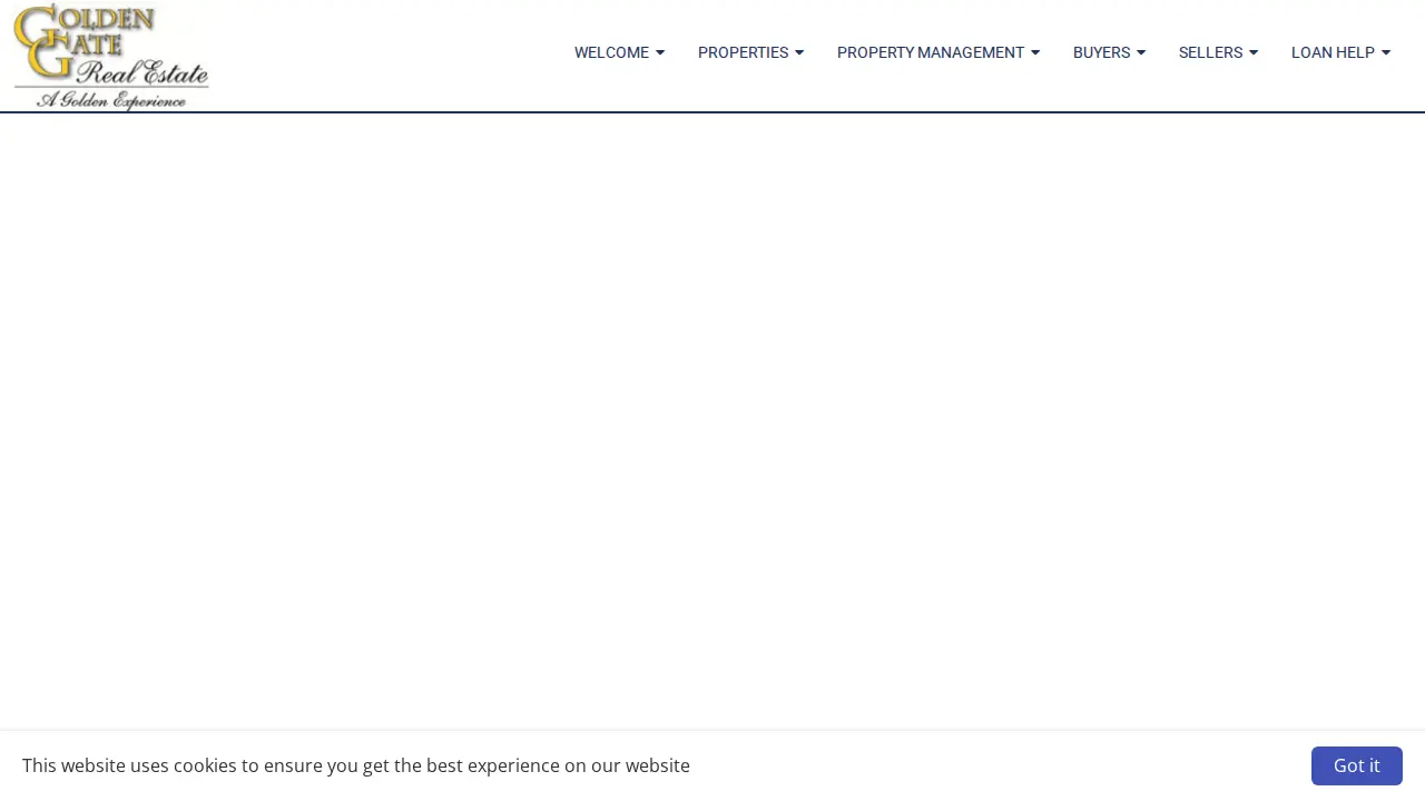 Golden Gate Real Estate page
