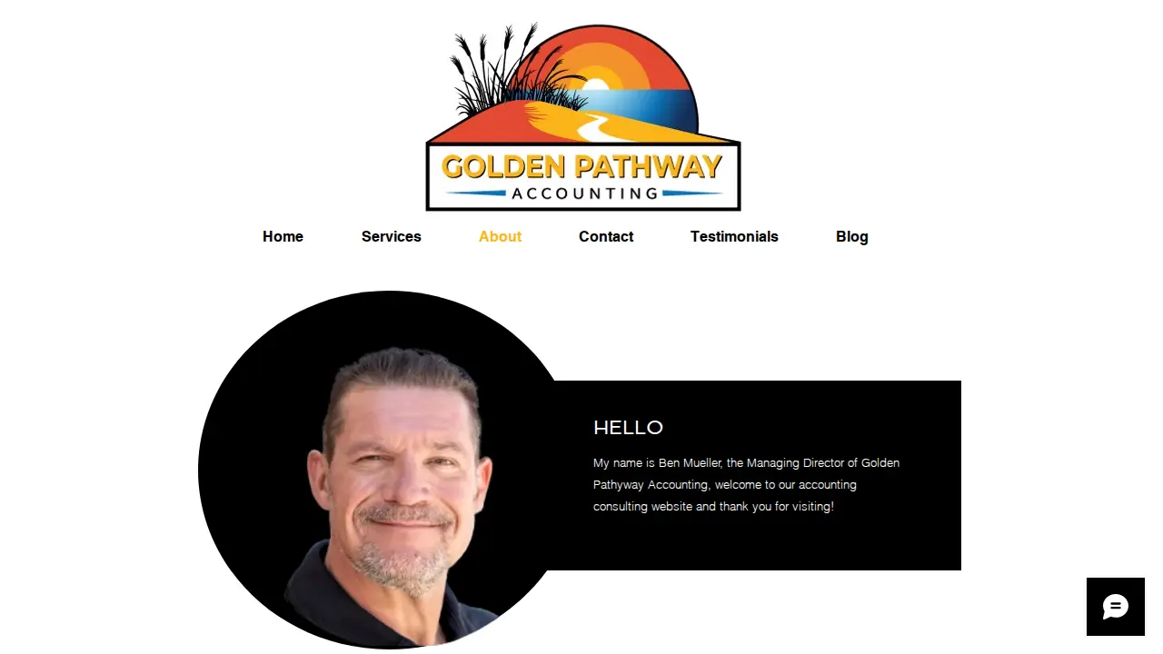 Golden Pathway Accounting page